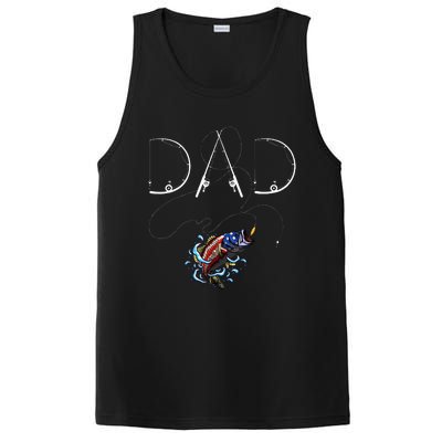 Fisherman Dad Fishing Enthusiast Fish Lover Daddy Father PosiCharge Competitor Tank