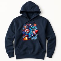 Funny Dinosaur Firecracker 4th Of July Patriotic Dino Hoodie