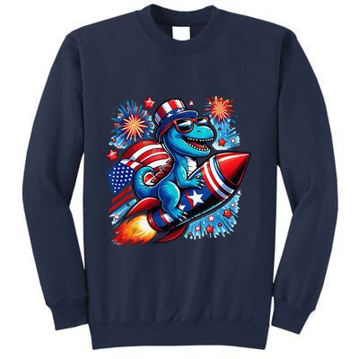 Funny Dinosaur Firecracker 4th Of July Patriotic Dino Sweatshirt