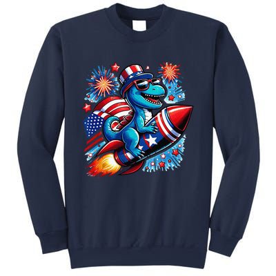 Funny Dinosaur Firecracker 4th Of July Patriotic Dino Sweatshirt