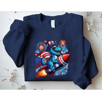 Funny Dinosaur Firecracker 4th Of July Patriotic Dino Sweatshirt