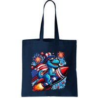Funny Dinosaur Firecracker 4th Of July Patriotic Dino Bag