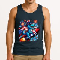 Funny Dinosaur Firecracker 4th Of July Patriotic Dino Tank Top
