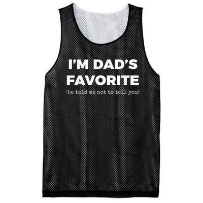 Funny Dads Favorite Son Daughter IM DadS Favorite Mesh Reversible Basketball Jersey Tank