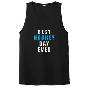 Father's Day Funny BEST HOCKEY DAY EVER Gift PosiCharge Competitor Tank