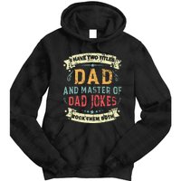 Fathers Day From Daughter Master of Dad Jokes Funny Dad Tie Dye Hoodie