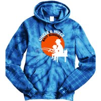 Father's Day Fishing Gift Dad Birthday Fish Family Camping Gift Tie Dye Hoodie