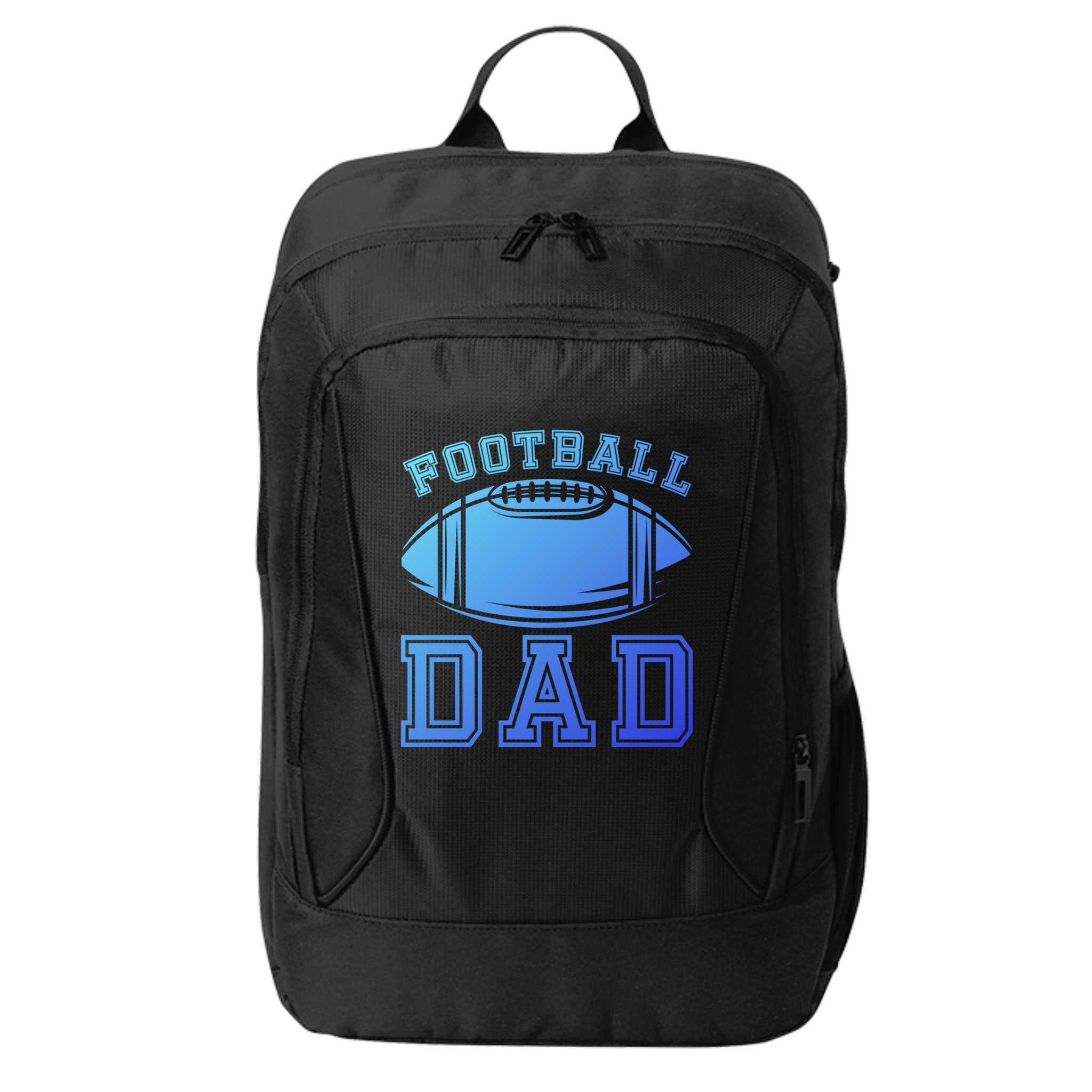 Fathers Day Football Dad American Football Player Football Gift City Backpack