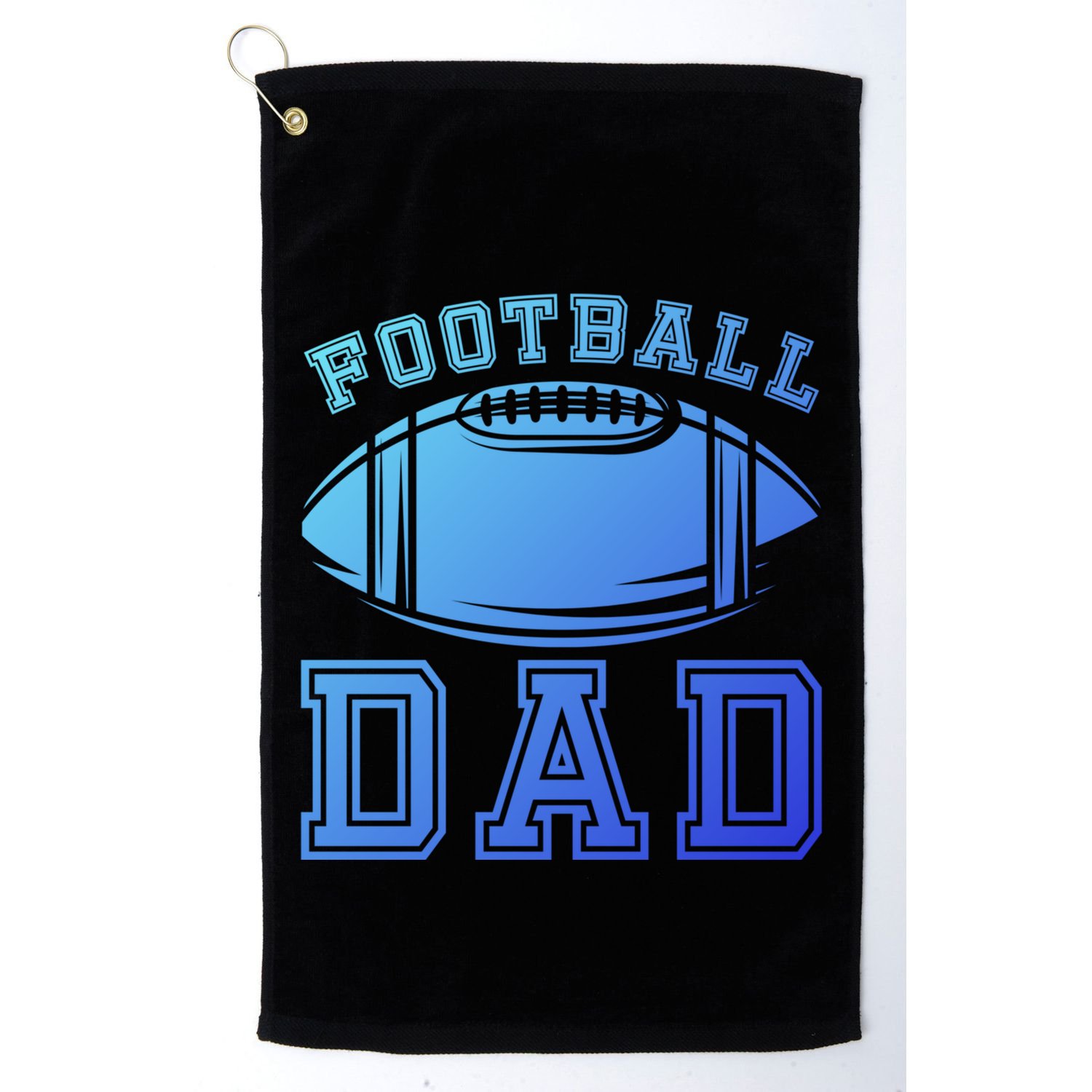 Fathers Day Football Dad American Football Player Football Gift Golf Towel