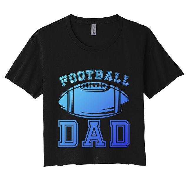 Fathers Day Football Dad American Football Player Football Gift Crop Top