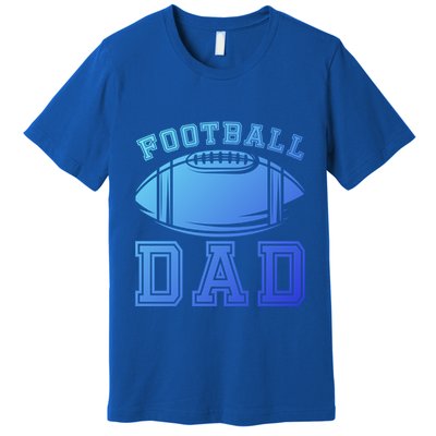 Fathers Day Football Dad American Football Player Football Gift Premium T-Shirt
