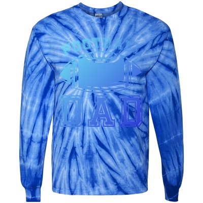 Fathers Day Football Dad American Football Player Football Gift Tie-Dye Long Sleeve Shirt