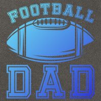 Fathers Day Football Dad American Football Player Football Gift Cotton Canvas Backpack