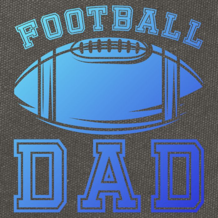Fathers Day Football Dad American Football Player Football Gift Cotton Canvas Backpack