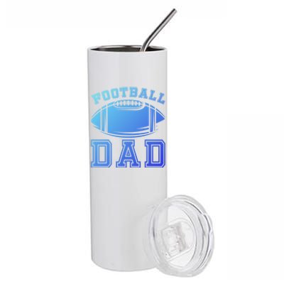 Fathers Day Football Dad American Football Player Football Gift Stainless Steel Tumbler