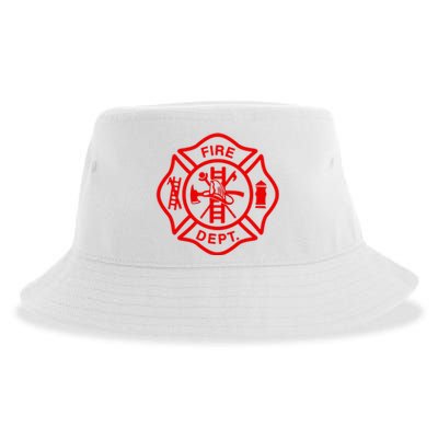 Fire Departt Fire Firefighter Emblem Sustainable Bucket Hat