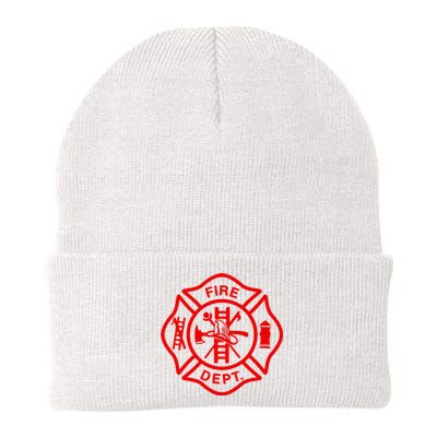 Fire Departt Fire Firefighter Emblem Knit Cap Winter Beanie