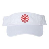 Fire Departt Fire Firefighter Emblem Valucap Bio-Washed Visor