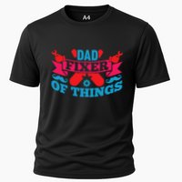 Funny Design For FatherS Day Quote Dad Fixer Of Things Performance Shirt