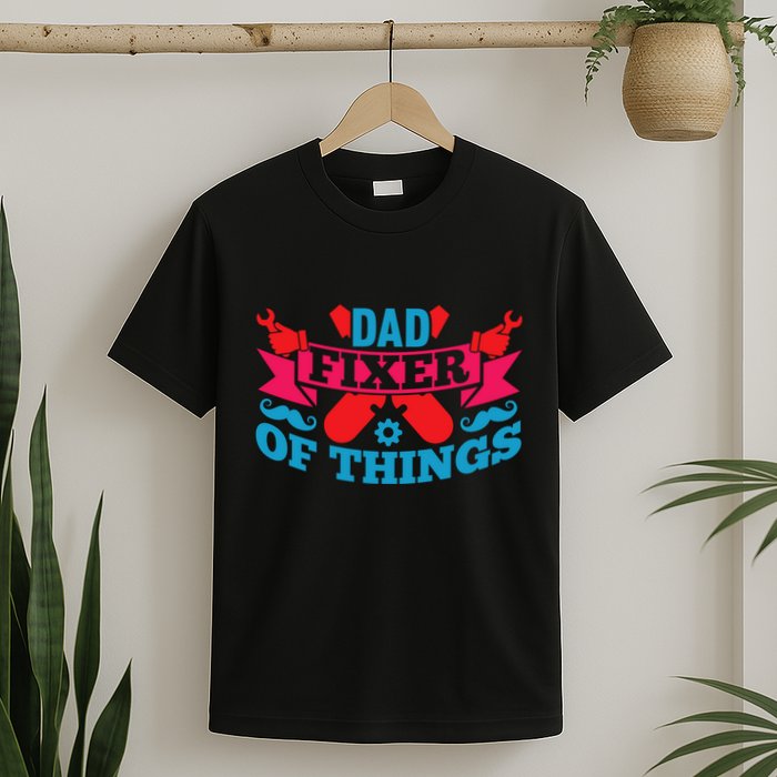 Funny Design For FatherS Day Quote Dad Fixer Of Things T-Shirt