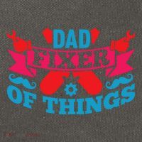 Funny Design For FatherS Day Quote Dad Fixer Of Things Cotton Canvas Backpack