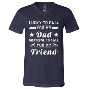 Fathers Day From Daughter  Fathers Day V-Neck T-Shirt