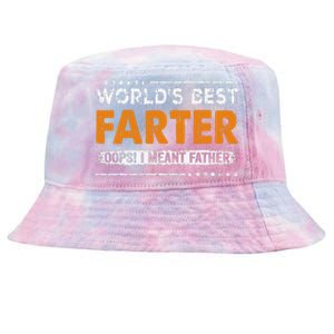 Father's Day Funny World's Best Farter I Mean Father Tie-Dyed Bucket Hat