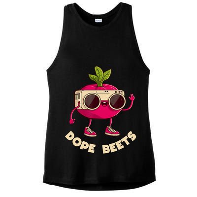 Funny DJs For - DOPE BEETS - Funny Vegetable Ladies PosiCharge Tri-Blend Wicking Tank