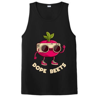 Funny DJs For - DOPE BEETS - Funny Vegetable PosiCharge Competitor Tank