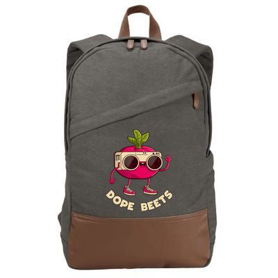 Funny DJs For - DOPE BEETS - Funny Vegetable Cotton Canvas Backpack