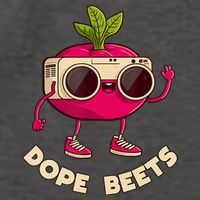 Funny DJs For - DOPE BEETS - Funny Vegetable Vector Backpack