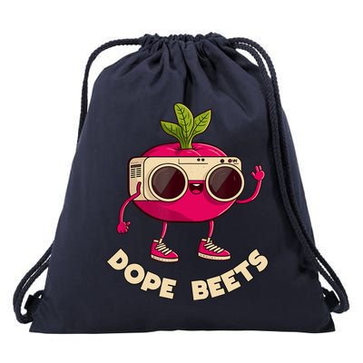Funny DJs For - DOPE BEETS - Funny Vegetable Drawstring Bag