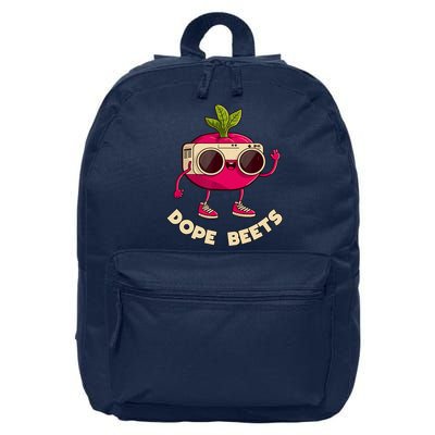 Funny DJs For - DOPE BEETS - Funny Vegetable 16 in Basic Backpack