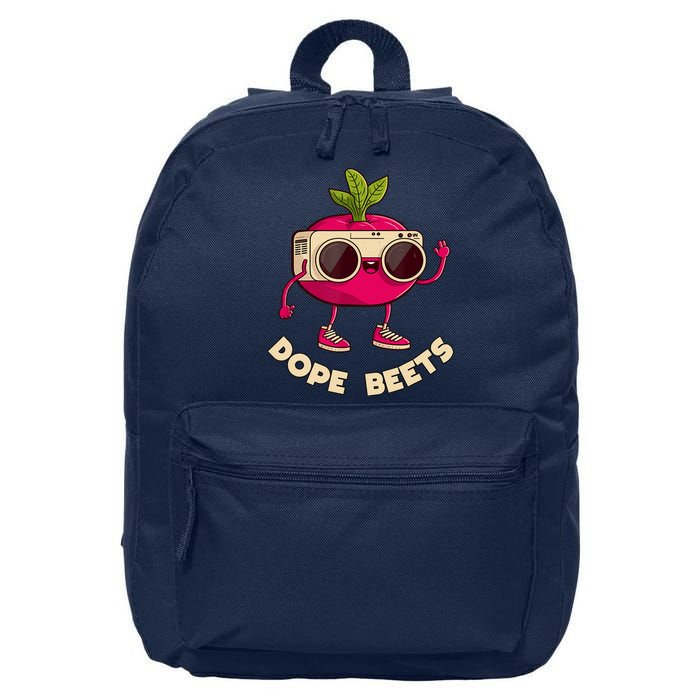 Funny DJs For - DOPE BEETS - Funny Vegetable 16 in Basic Backpack