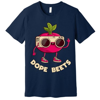 Funny DJs For - DOPE BEETS - Funny Vegetable Premium T-Shirt