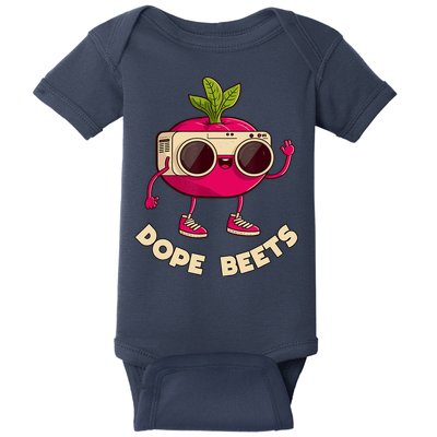 Funny DJs For - DOPE BEETS - Funny Vegetable Baby Bodysuit