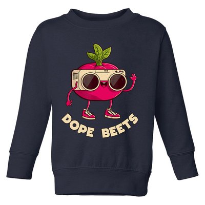 Funny DJs For - DOPE BEETS - Funny Vegetable Toddler Sweatshirt
