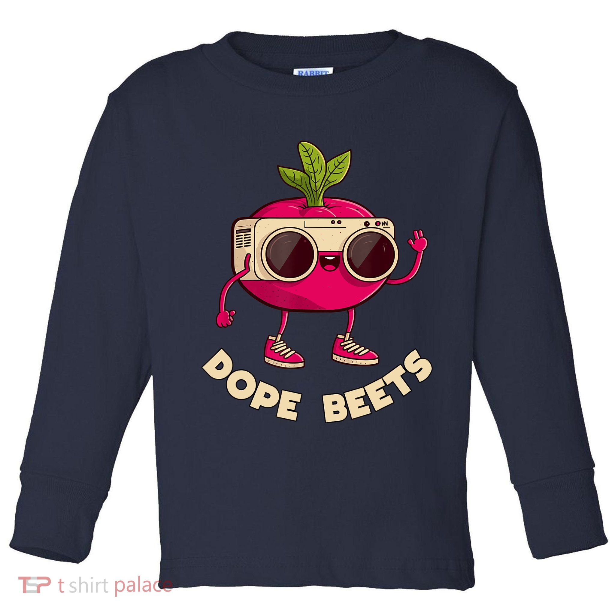 Funny DJs For - DOPE BEETS - Funny Vegetable Toddler Long Sleeve Shirt