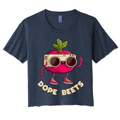 Funny DJs For - DOPE BEETS - Funny Vegetable Crop Top