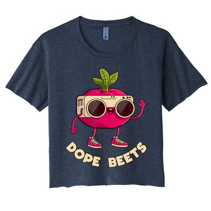 Funny DJs For - DOPE BEETS - Funny Vegetable Crop Top