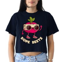 Funny DJs For - DOPE BEETS - Funny Vegetable Crop Top