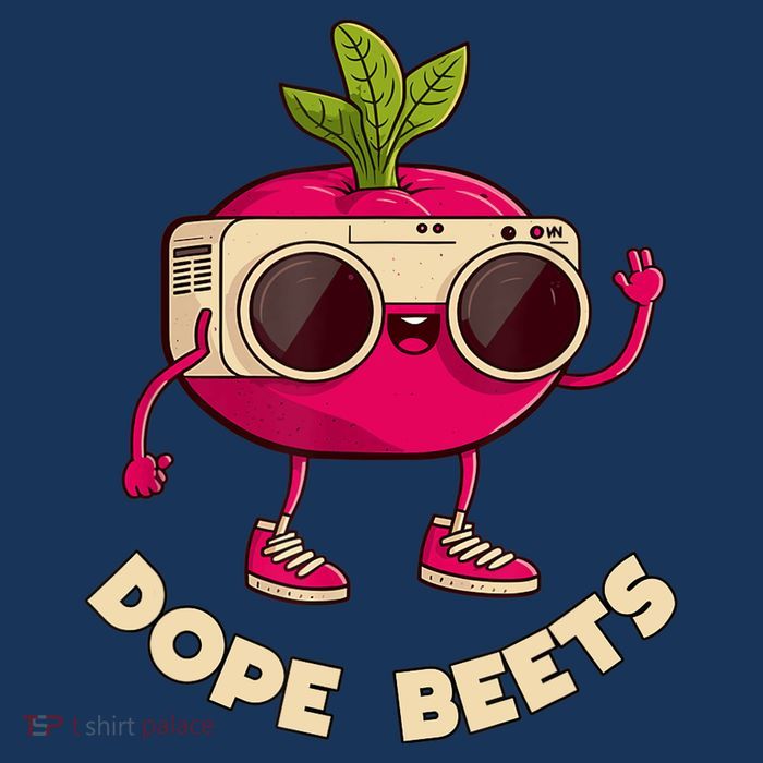 Funny DJs For - DOPE BEETS - Funny Vegetable Women's V-Neck T-Shirt