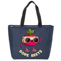 Funny DJs For - DOPE BEETS - Funny Vegetable Zip Tote Bag
