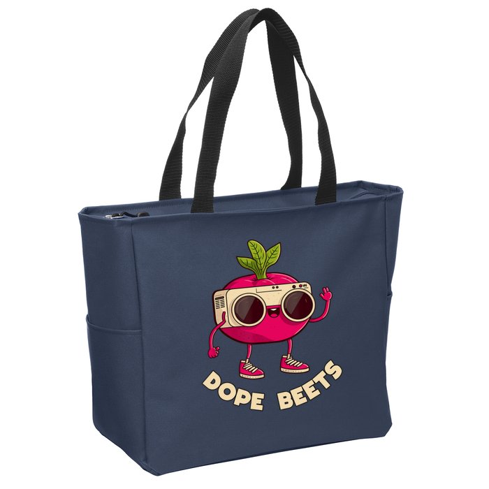 Funny DJs For - DOPE BEETS - Funny Vegetable Zip Tote Bag