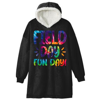 Field Day Fun Day Colorful Tie Dye Hooded Wearable Blanket