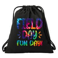 Field Day Fun Day Colorful Tie Dye Drawstring Bag