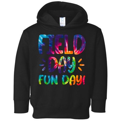 Field Day Fun Day Colorful Tie Dye Toddler Hoodie