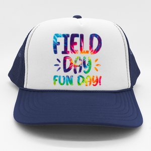 Field Day Fun Day Colorful Tie Dye Trucker Hat