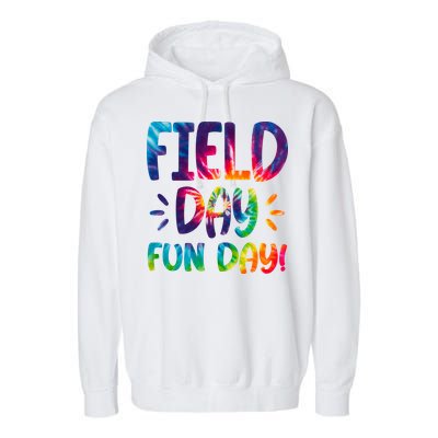 Field Day Fun Day Colorful Tie Dye Garment-Dyed Fleece Hoodie