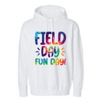 Field Day Fun Day Colorful Tie Dye Garment-Dyed Fleece Hoodie